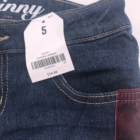 NWT Crazy 8 Girls Size 5 Skinny Jeans - Picture 4 of 7